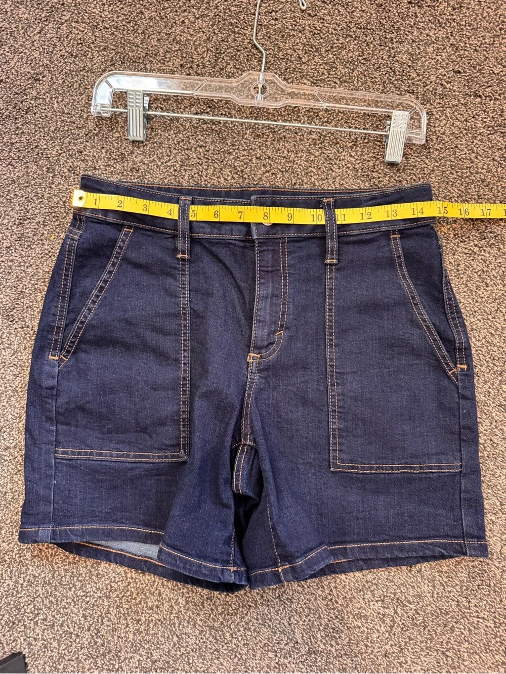 Style & Co Dark Indigo Women’s Denim Shorts Size 6P inseam 5/6 inches